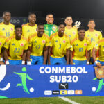 Formación titular de Colombia ante Argentina. Suramericano Sub20.